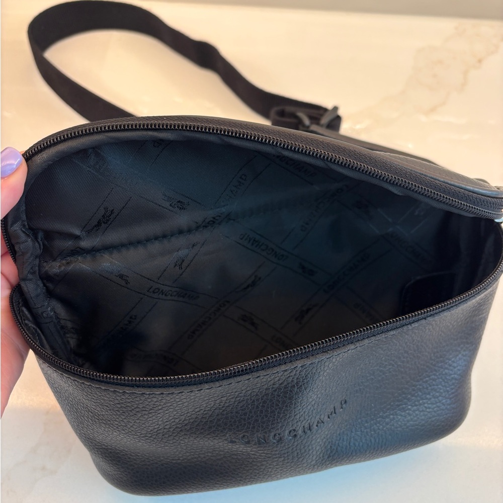 Longchamp Black Leather Belt Bag - Picture 8 of 8